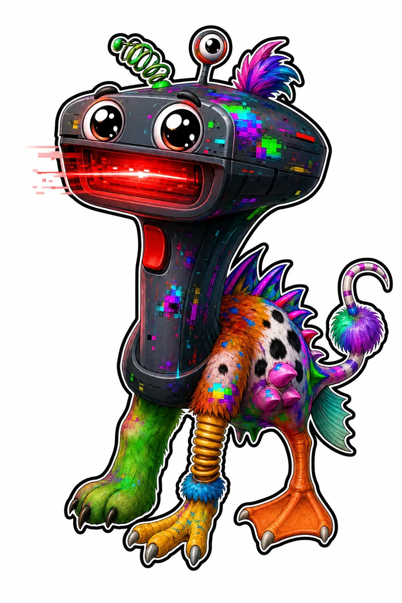 Beepskii Scanarino — Gen 1 Common MonsterCam monster reference art