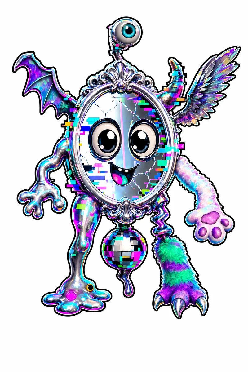 Bopito Reflectarino — Gen 1 Common MonsterCam monster reference art