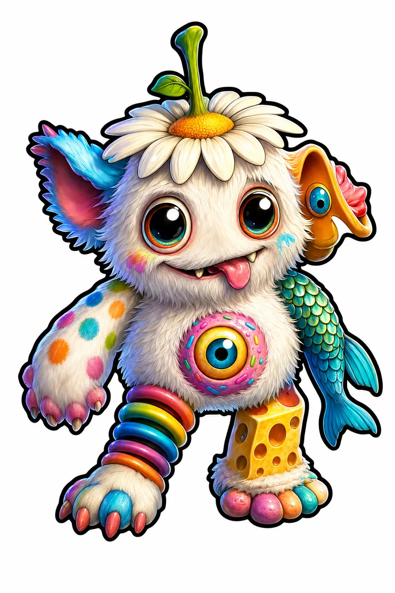 Daisydude — Gen 1 Common MonsterCam monster reference art