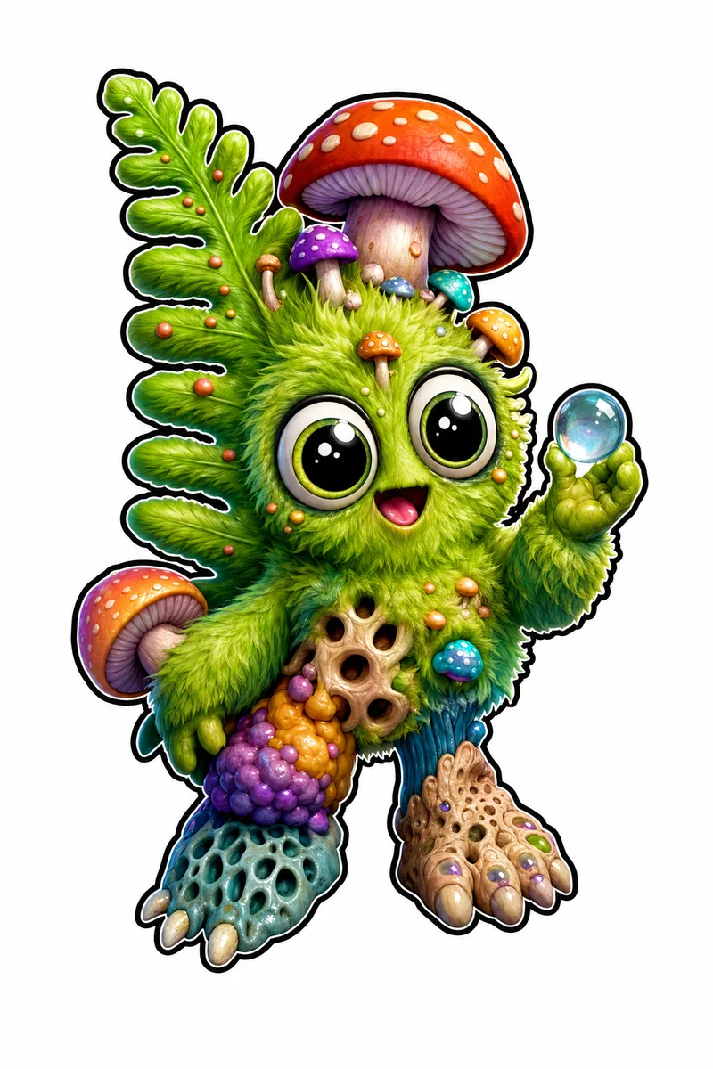Ferndoodle — Gen 1 Common MonsterCam monster reference art
