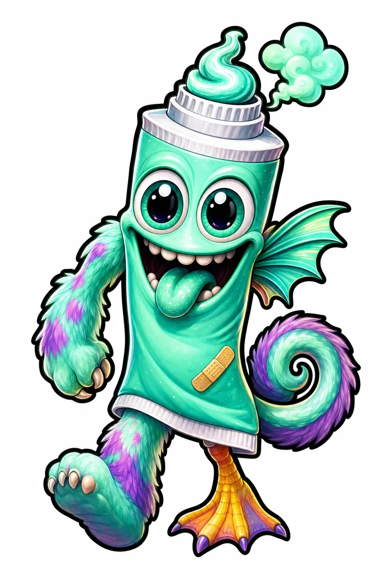 Mintybreath — Gen 1 Common MonsterCam monster reference art
