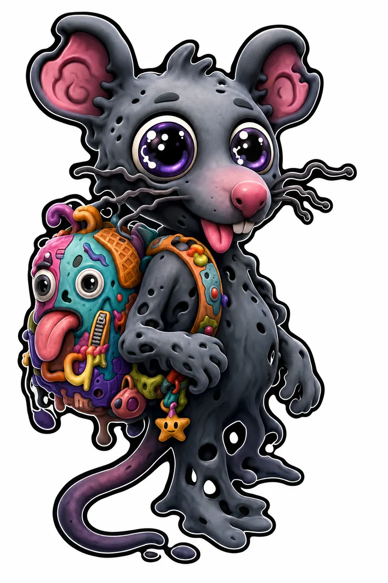 Recessrat — Gen 1 Common MonsterCam monster reference art