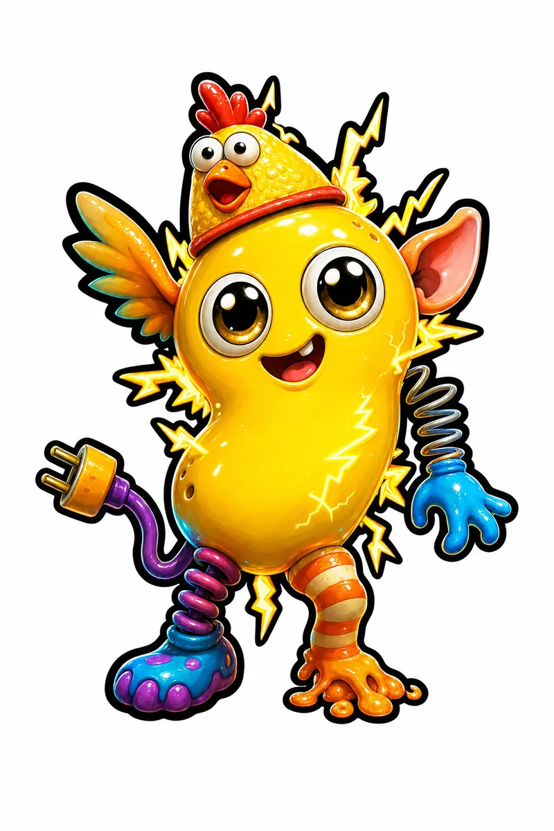 Squeakito Beanbean — Gen 1 Common MonsterCam monster reference art
