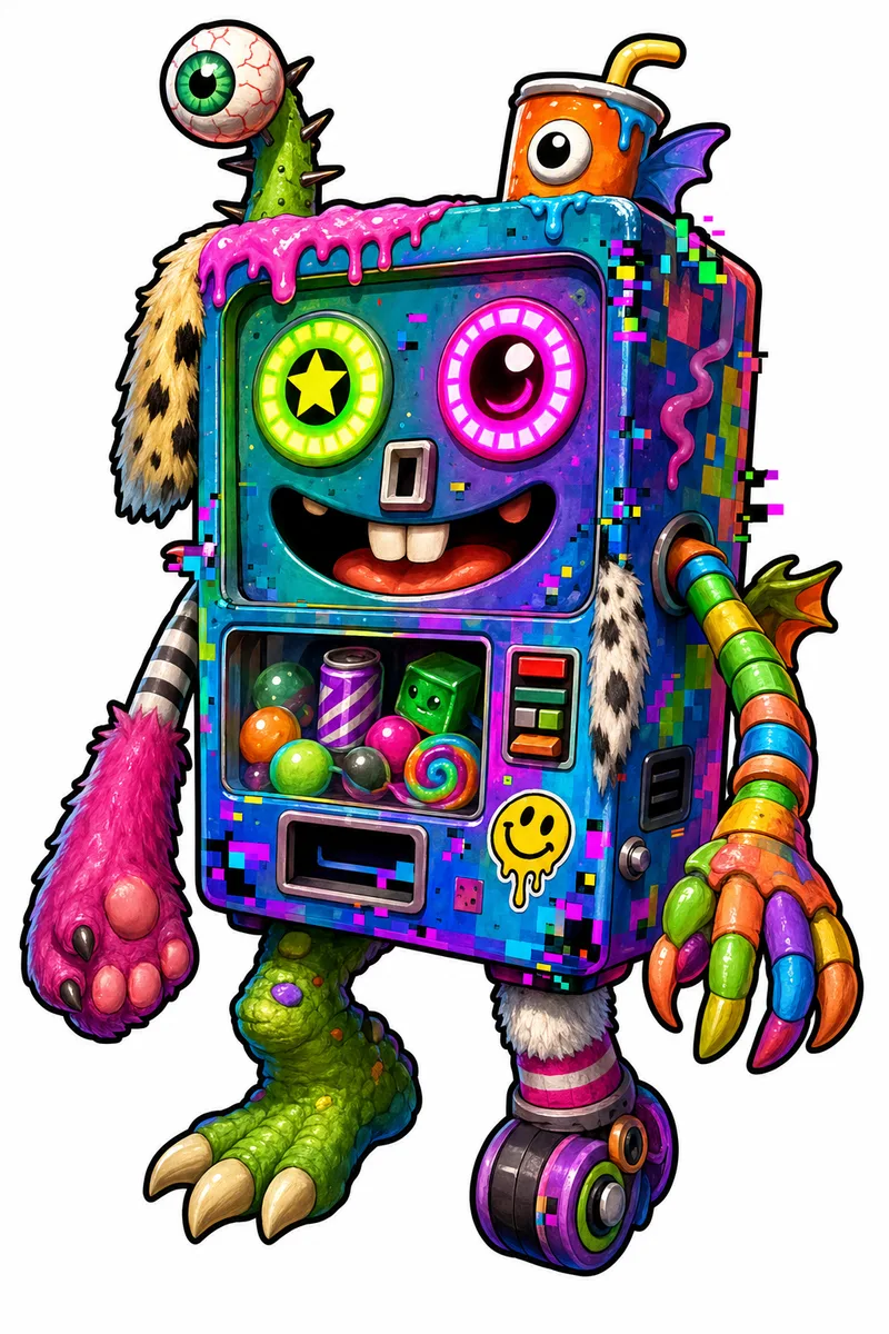Vendorvex — Gen 1 Rare MonsterCam monster reference art